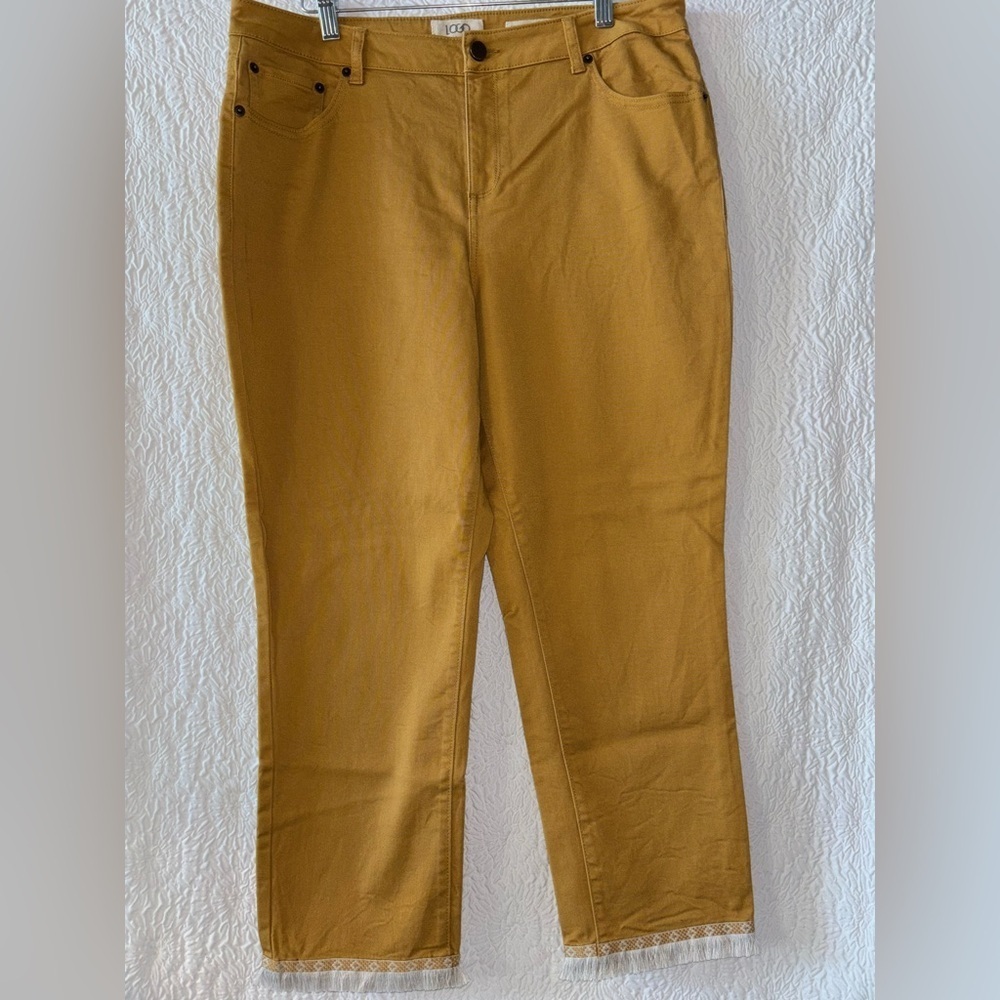 Logo By Lori Goldstein Skinny Cropped Jeans